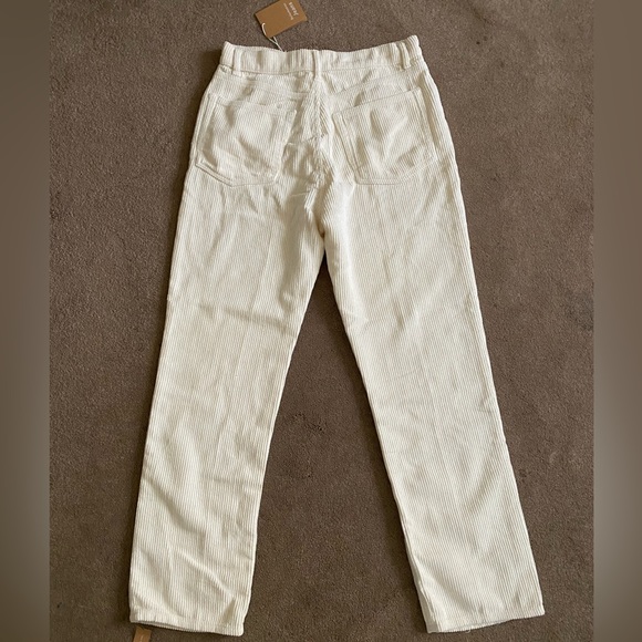 Reformation Cynthia Button Fly High Rise Straight Corduroy Pants - Picture 6 of 7